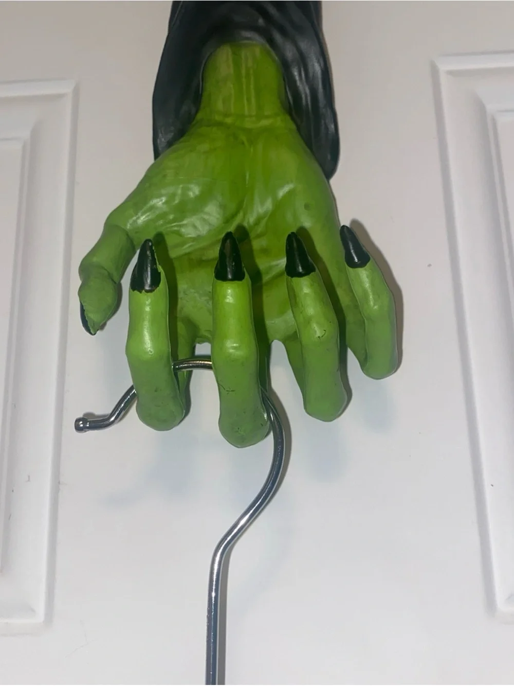 Witch Hand Arm Halloween over the door Wreath hanger holder hook